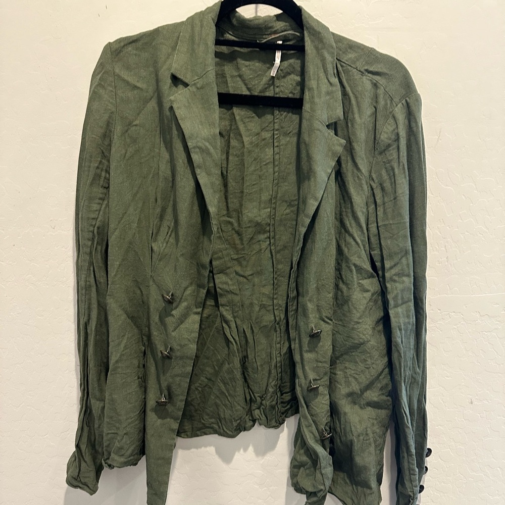 Free People M Linen Jacket